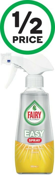 Woolworths Fairy Platinum Easy Dishwashing Spray 300ml offer