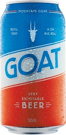 Woolworths Mountain GOAT Very Enjoyable Beer Cans 24x375ml offer