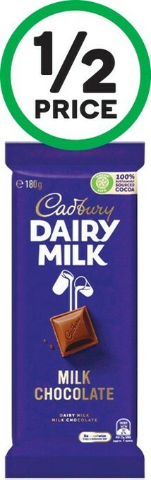 Woolworths Cadbury Dairy Milk or Marvellous Creations Blocks 173-190g offer