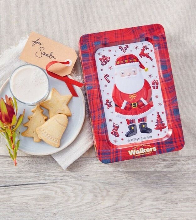 Walkers Shortbread Festive Shapes Tin 250g offer at Coles