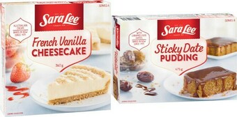 Coles Sara Lee Desserts 350g-475g offer