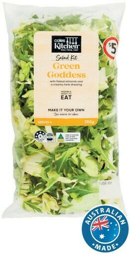 Coles Coles Kitchen Green Goddess Salad Kit 350g offer