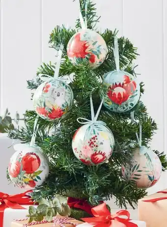 Coles Australiana Baubles In Gift Box 6 Pack offer