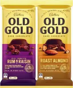 Coles Cadbury Old Gold Block Chocolate 170g-180g, Toblerone 200g or Cadbury Sharepack 144g-180g offer