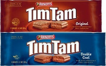 Coles Arnott’s Tim Tam Chocolate Biscuits 160g-200g offer
