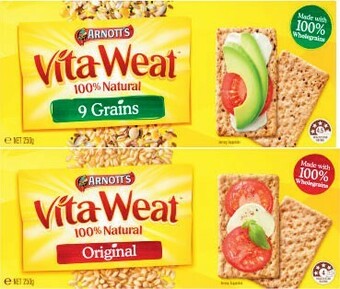 Coles Arnott’s Vita-Weat Crispbread 250g offer