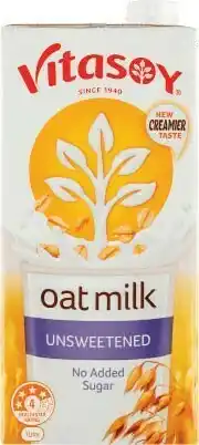 Coles Vitasoy Unsweetened Long Life Oat Milk 1 Litre offer