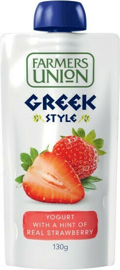 Coles Farmers Union Yogurt Pouch 130g offer