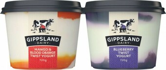 Coles Gippsland Twist Yogurt 720g offer