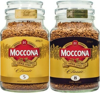 Coles Moccona Freeze Dried Instant Coffee 200g offer