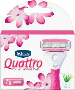 Coles Schick Quattro For Women Razor Blade Cartridges 4 Pack offer