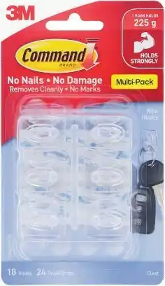 Command Mini Hooks Value Pack 18 Pack