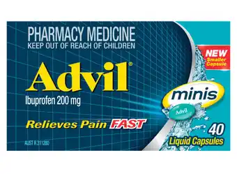 PharmaSave Advil minis 40 liquid capsules offer
