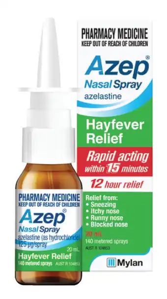 PharmaSave Azep hayfever relief nasal spray 20ml 140 metered sprays offer