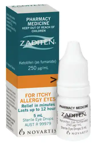 Zaditen allergy eye drops 5ml