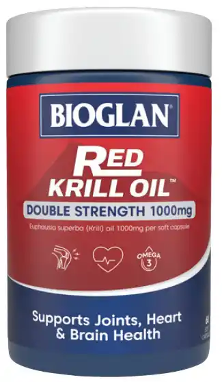 Bioglan red krill oil double strength 60 capsules