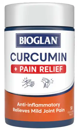 PharmaSave Bioglan curcumin + pain relief 50 tablets offer