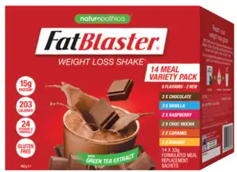 Naturopathica fatblaster variety pack 14 x 33g sachets