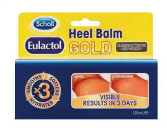 PharmaSave Scholl eulactol heel balm gold 120ml offer