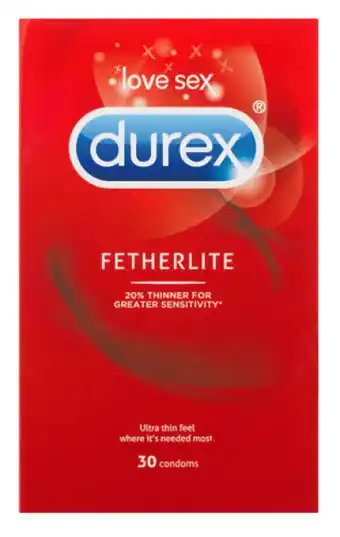 Durex fetherlite condoms 30 pack