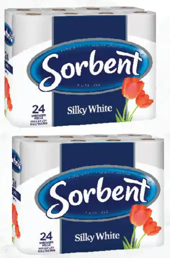 Drakes Sorbent toilet tissue silky white 24 pack offer