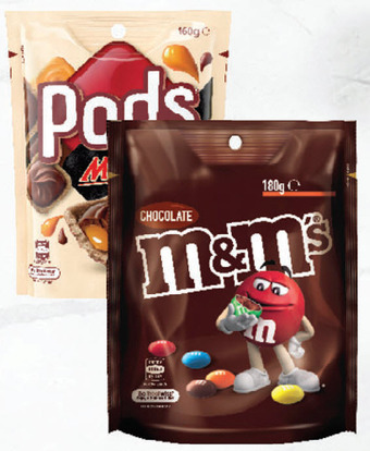 Drakes M&m's or maltesers 120g-180g or pods 160g offer