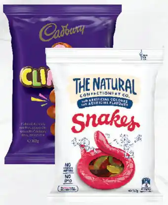 The natural confectionery 220g-260g or cadbury or pascall bags 160g-350g