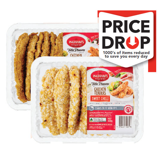 Inghams chicken tenders 440g offer at Drakes