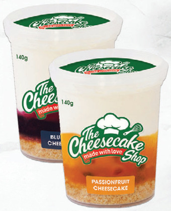 Drakes The cheese cake shop dessert cups 140g offer