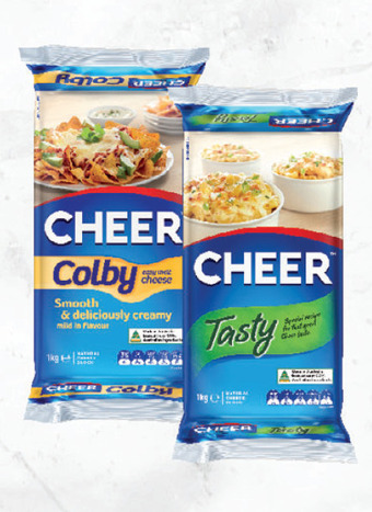 Drakes Cheer cheese block 1kg offer