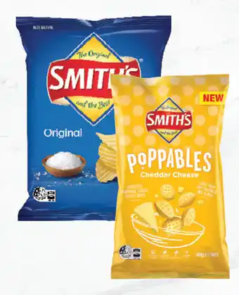 Drakes Smith's crinkle cut chips 150g-170g or poppables 90g offer