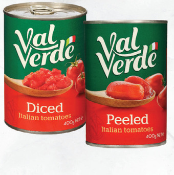 Drakes Val verde peeled or diced tomatoes 400g offer