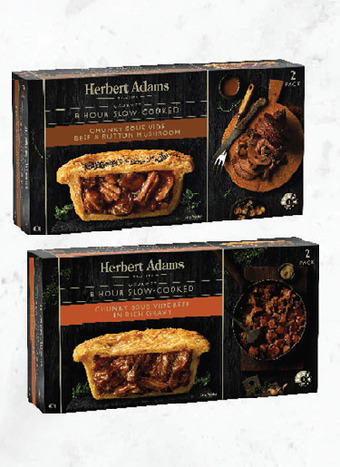 Drakes Herbert adams slow cooked pies 2 pack 400g offer