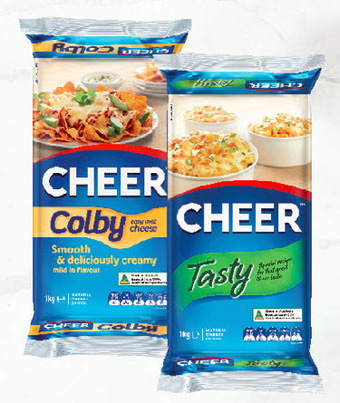 Drakes Cheer cheese block 1kg offer