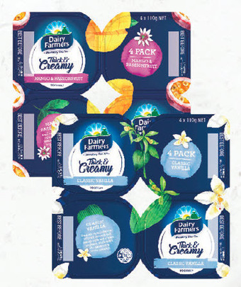 Drakes Dairy farmers thick & creamy yoghurt 4x110g offer