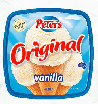 Drakes Peters original ice cream 4lt offer