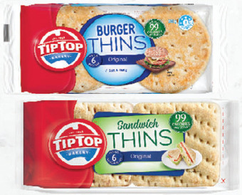 Drakes Tip top sandwich or burger thins 204g - 240g offer