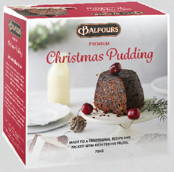 Drakes Balfours premium christmas pudding 700g offer