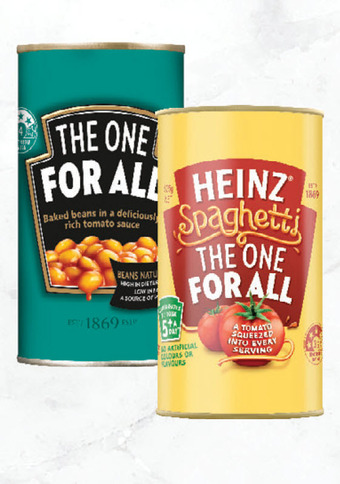 Drakes Heinz baked beans or spaghetti 535g - 555g offer
