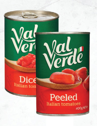 Drakes Val verde peeled or diced tomatoes 400g offer