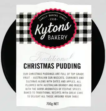 Drakes Kytons traditional christmas pudding 700g offer