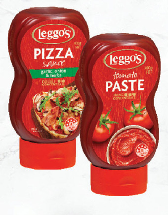Drakes Leggo's tomato paste or pizza sauce 390g - 400g offer