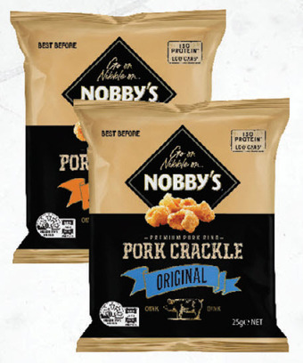 Drakes Nobby's pork crackle 25g offer