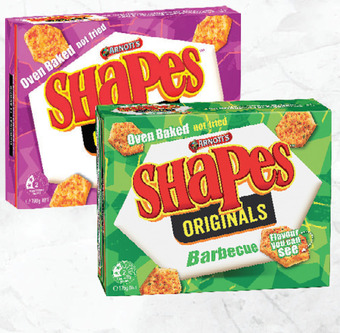 Drakes Arnott's shapes 140g - 190g offer