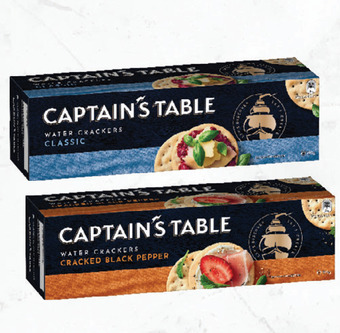Drakes Nabisco captain's table water crackers 125g offer