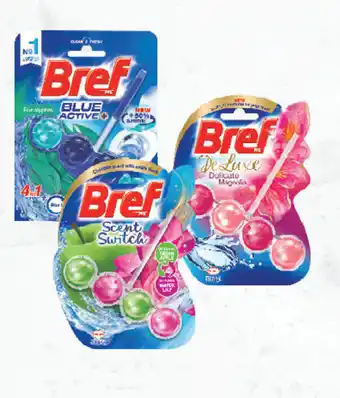 Drakes Bref active purple, blue or turquoise, scent switch or de luxe in the bowl toilet cleaner 50g offer