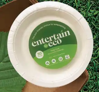 Drakes Entertain by eco paper plates 50 pack 180mm offer