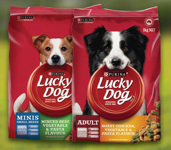 Drakes Purina lucky dog 3kg offer