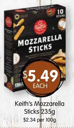 Spudshed Keith's Mozzarella Sticks offer