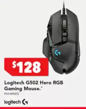 Harvey Norman Logitech G502 Hero RGB Gaming Mouse offer